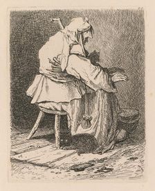 Liber Studiorum: Plate 44, Sketch after Rembrandt, 1838. Creator: John Sell Cotman (British, 1782-1842)