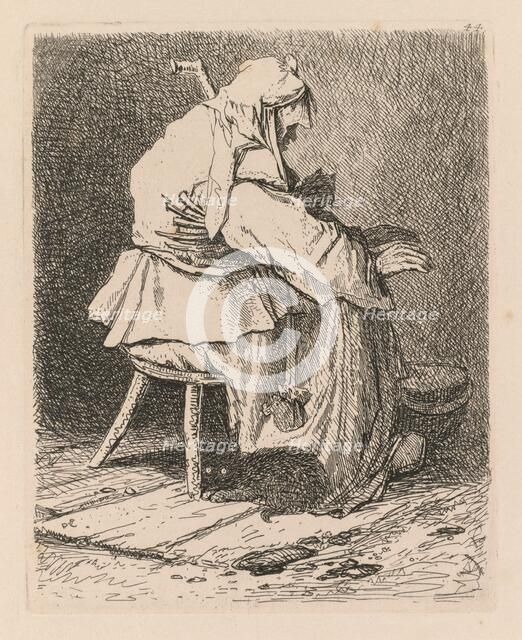 Liber Studiorum: Plate 44, Sketch after Rembrandt, 1838. Creator: John Sell Cotman (British, 1782-1842).