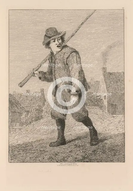 Liber Studiorum: Plate 46, Sketch after Teniers, 1838. Creator: John Sell Cotman (British, 1782-1842).