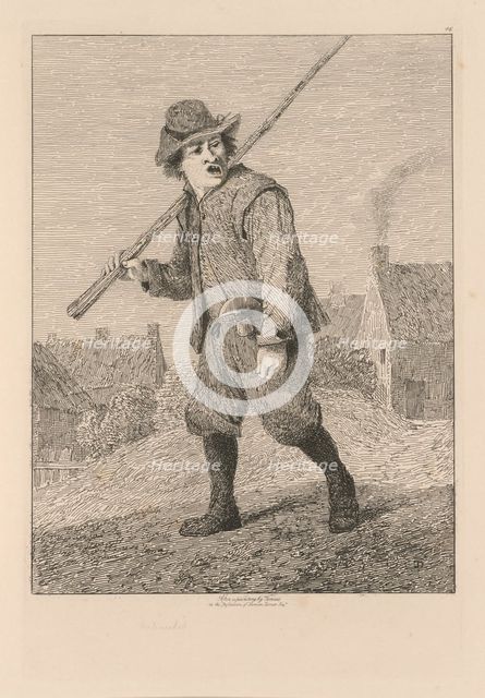 Liber Studiorum: Plate 46, Sketch after Teniers, 1838. Creator: John Sell Cotman (British, 1782-1842).