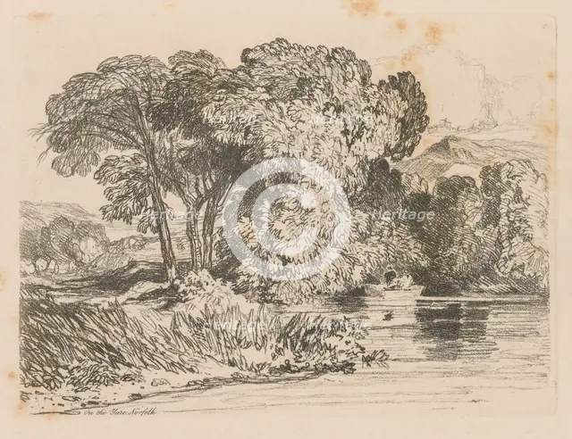 Liber Studiorum: Plate 4, View on the Yare, Norfolk, 1838. Creator: John Sell Cotman (British, 1782-1842).