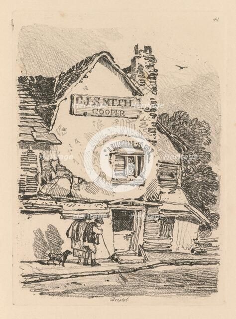 Liber Studiorum: Plate 41, House at Bristol, 1838. Creator: John Sell Cotman (British, 1782-1842).