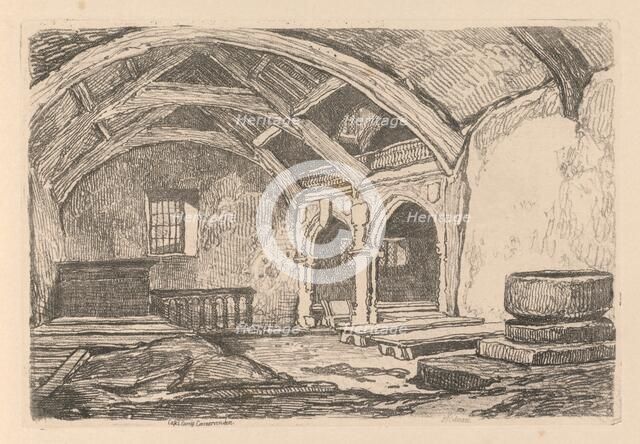 Liber Studiorum: Plate 42, Capel Carrig, Caernarvonshire, 1838. Creator: John Sell Cotman (British, 1782-1842).