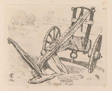 Liber Studiorum: Plate 43, A Norfolk Plough, 1814. Creator: John Sell Cotman (British, 1782-1842)