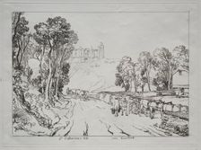 Liber Studiorum: St. Catherine's Hill, near Guilford. Creator: Joseph Mallord William Turner (British, 1775-1851)