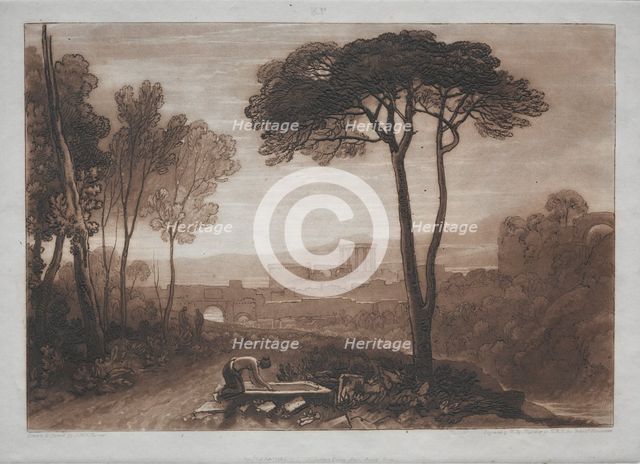 Liber Studiorum: Scene in the Campagna. Creator: Joseph Mallord William Turner (British, 1775-1851).
