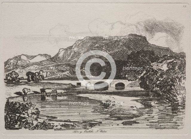 Liber Studiorum: Tan y Beolch, North Wales, 1838. Creator: John Sell Cotman (British, 1782-1842).