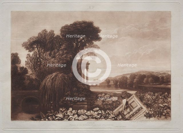 Liber Studiorum: Temple of Isis. Creator: Joseph Mallord William Turner (British, 1775-1851).