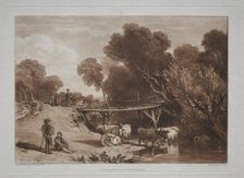Liber Studiorum: The Bridge and Cows. Creator: Joseph Mallord William Turner (British, 1775-1851)