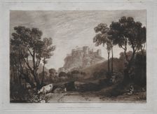 Liber Studiorum: The Castle above the Meadows. Creator: Joseph Mallord William Turner (British, 1775-1851)