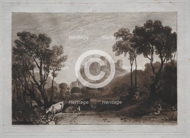 Liber Studiorum: The Castle above the Meadows. Creator: Joseph Mallord William Turner (British, 1775-1851).