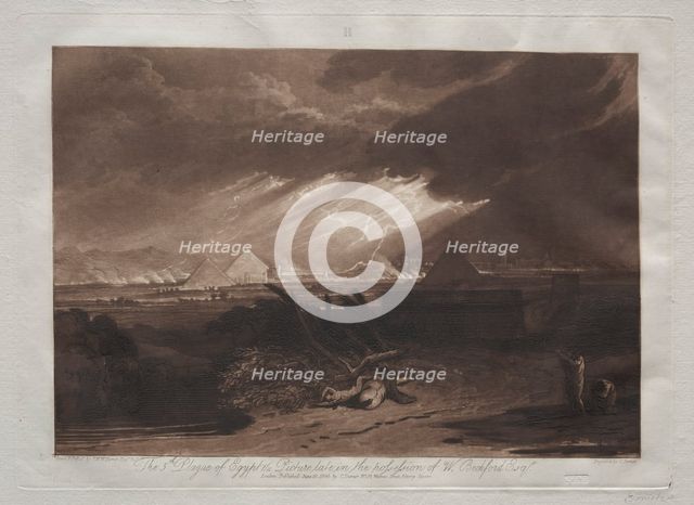 Liber Studiorum: The Fifth Plague of Egypt. Creator: Joseph Mallord William Turner (British, 1775-1851).