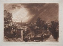 Liber Studiorum: Watercress Gatherers, Rails Head, Ferry Bridge, Twickenham. Creator: Joseph Mallord William Turner (British, 1775-1851)