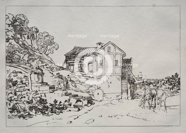 Liber Studiorum: Watermill. Creator: Joseph Mallord William Turner (British, 1775-1851).