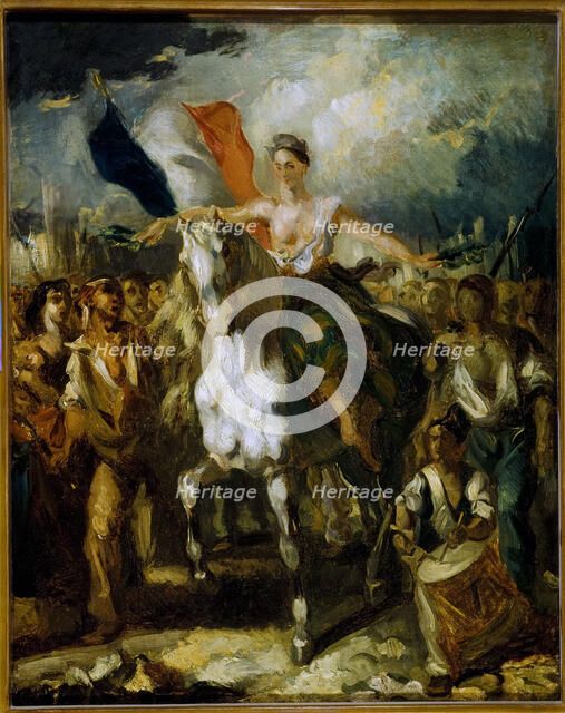 Liberty, allegory of the days of 1830, c1830. Creator: Louis Candide Boulanger.