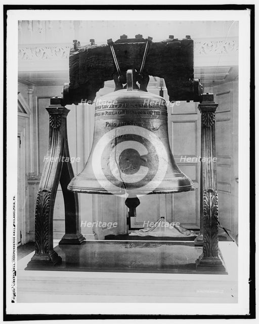 Liberty Bell, Independence Hall, Philadelphia, Pa., c1901. Creator: Unknown.