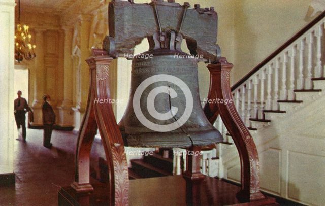 Liberty Bell, Independence Hall, Philadelphia, Pennsylvania, USA, 1953. Artist: Unknown