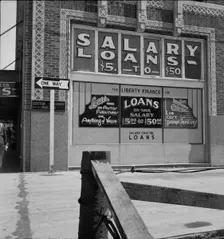 Liberty Finance Company, Oklahoma City, Oklahoma, 1937. Creator: Dorothea Lange
