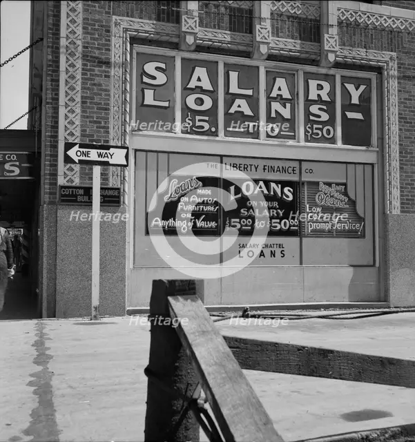 Liberty Finance Company, Oklahoma City, Oklahoma, 1937. Creator: Dorothea Lange.