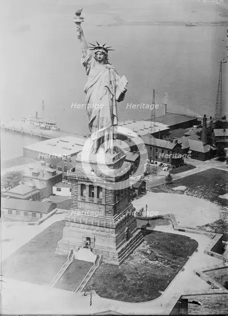 Liberty from army plane, between c1915 and c1920. Creator: Bain News Service.
