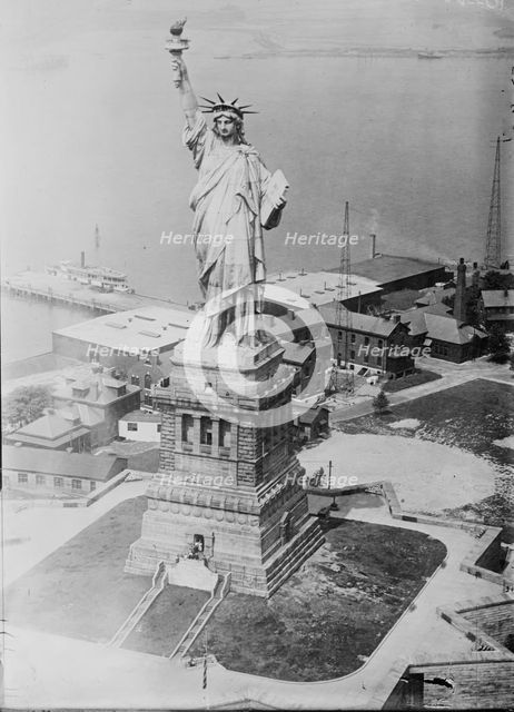 Liberty from army plane, between c1915 and c1920. Creator: Bain News Service.