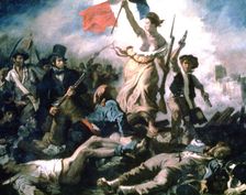 Liberty Leading the People 1830. Artist: Eugène Delacroix