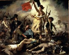 Liberty leads the people, July 28, 1830, oil by Eugene Delacroix