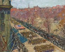 Liberty Loan Parade, 1918. Creator: Arthur Clifton Goodwin