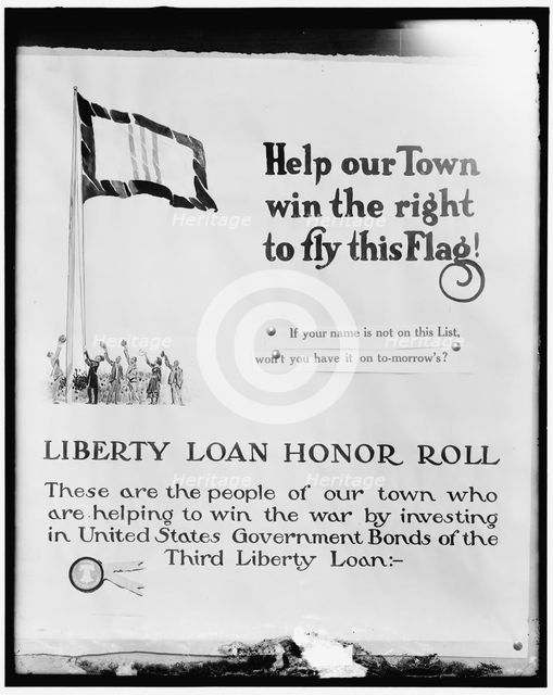 Liberty Loan poster, between 1914 and 1919. Creator: Harris & Ewing.