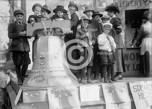 Liberty Loans - Liberty Bell, Replica, 1917. Creator: Harris & Ewing.