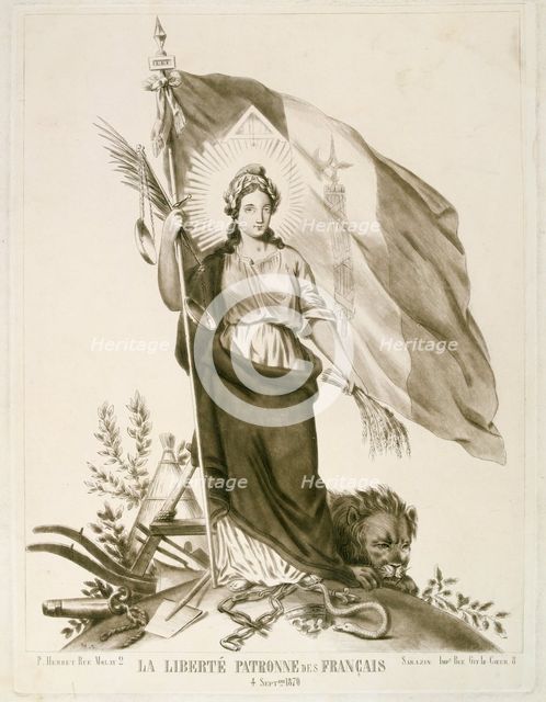 'Liberty, Patron of the French', 1870. Artist: Unknown