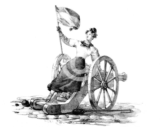 'Liberty', Revolution of July 27-29th, 1830, Paris. Artist: Unknown