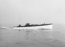 Liberty's motor launch underway, 1914. Creator: Kirk & Sons of Cowes