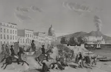 Liberal revolutions of 1848: Entry of Pope Pius IX into Naples, 1857. Creator: Esteban Buxo