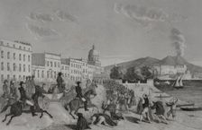 Liberal revolutions of 1848: Entry of Pope Pius IX into Naples, 1857. Creator: Esteban Buxo