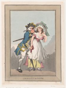 Liberality and Desire, November 29, 1788., November 29, 1788. Creator: Thomas Rowlandson