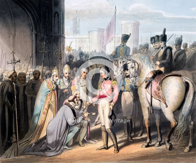 Liberation of Madrid, 6th August 1812 (1819). Creators: Thales Fielding, Duke of Wellington.