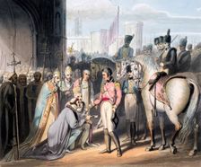 Liberation of Madrid, 6th August 1812 (1819). Creators: Thales Fielding, Duke of Wellington