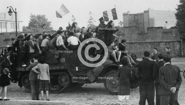 Liberation of Paris, August 1944. Artist: Unknown