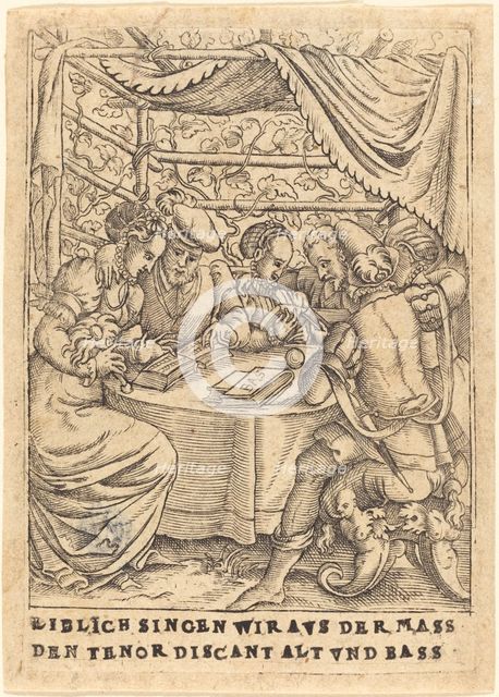 Liblich singen wir avs der Mass den Tenor discant Alt und Bass, c. 1580. Creator: Unknown.