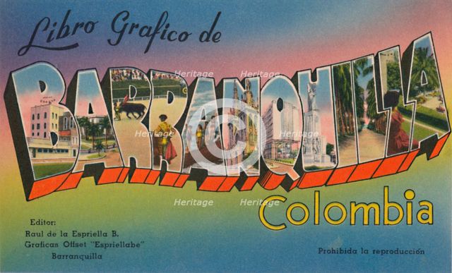 'Libro Grafico de Barranquilla Colombia', c1940s. Artist: Unknown.