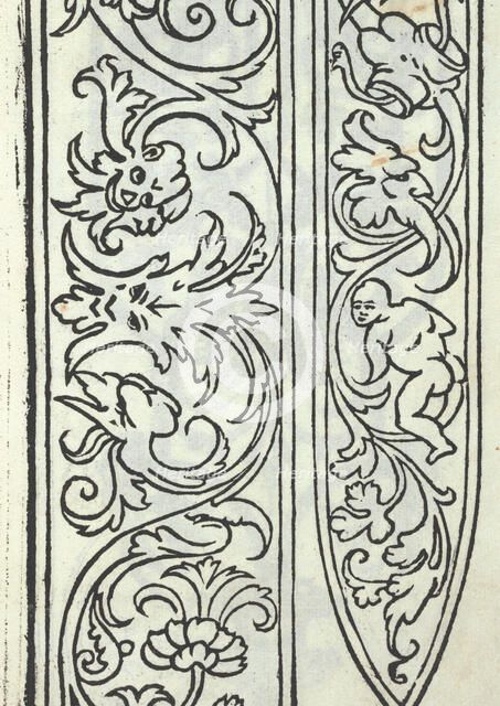 Libro quarto. De rechami per elquale se impara in diuersi modi lordine e il modo de re..., ca. 1532. Creator: Alessandro Paganino.