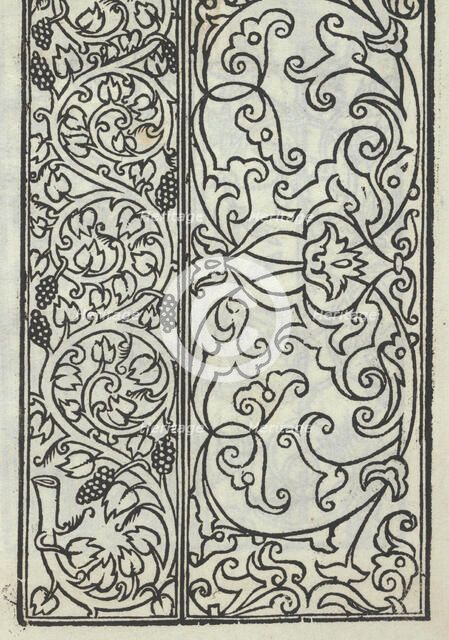 Libro quarto. De rechami per elquale se impara in diuersi modi lordine e il modo de re..., ca. 1532. Creator: Alessandro Paganino.