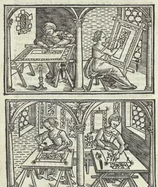 Libro quarto. De rechami per elquale se impara in diuersi modi lordine e il modo de re..., ca. 1532. Creator: Alessandro Paganino