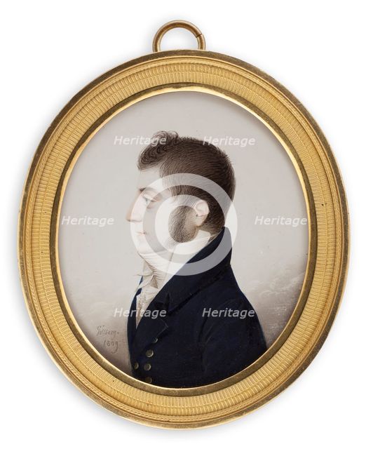 Librarian Sten Engelbrekt Hallencreutz, 1809. Creator: Jakob Axel Gillberg.