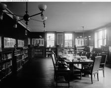 Library, Worcester Art Museum [Worcester, Mass.], between 1900 and 1920. Creator: Unknown