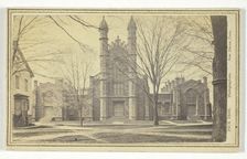 Library, Yale University, 19th century. Creator: Peck Brothers