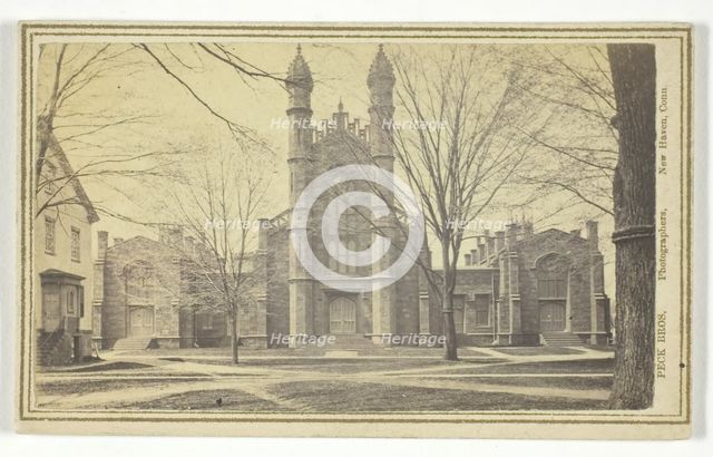 Library, Yale University, 19th century.  Creator: Peck Brothers.