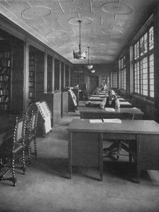 Library and editorial room, The Evening News Building, Detroit, Michigan, 1924