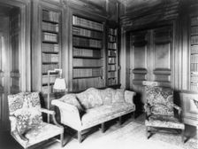 Library in Mrs. Hamilton Rice home, Newport, Rhode Island, 1917. Creator: Frances Benjamin Johnston